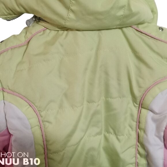 Thrifted L 4T Rothschild Toddler Winter Puffer Puffy Multicolored w/Hood Coat - Picture 9 of 9